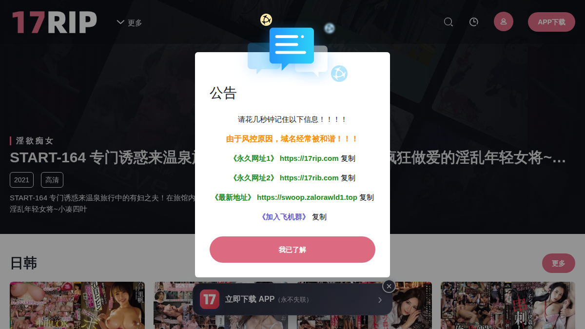 17RIP 网站预览