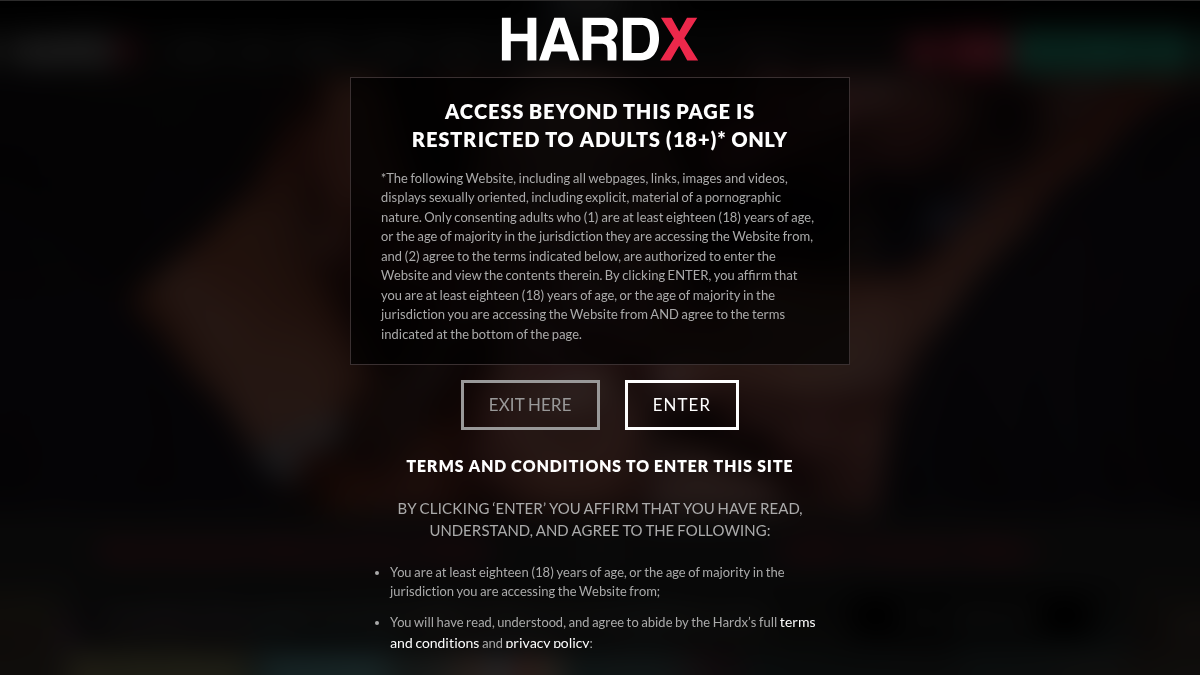 HardX 网站预览