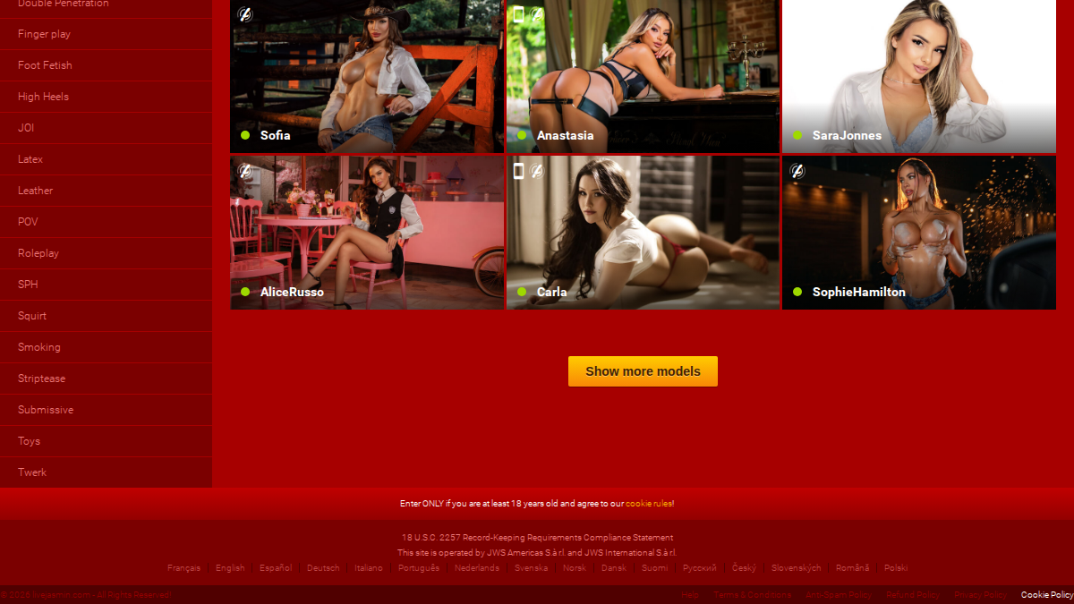PornTrex 网站预览