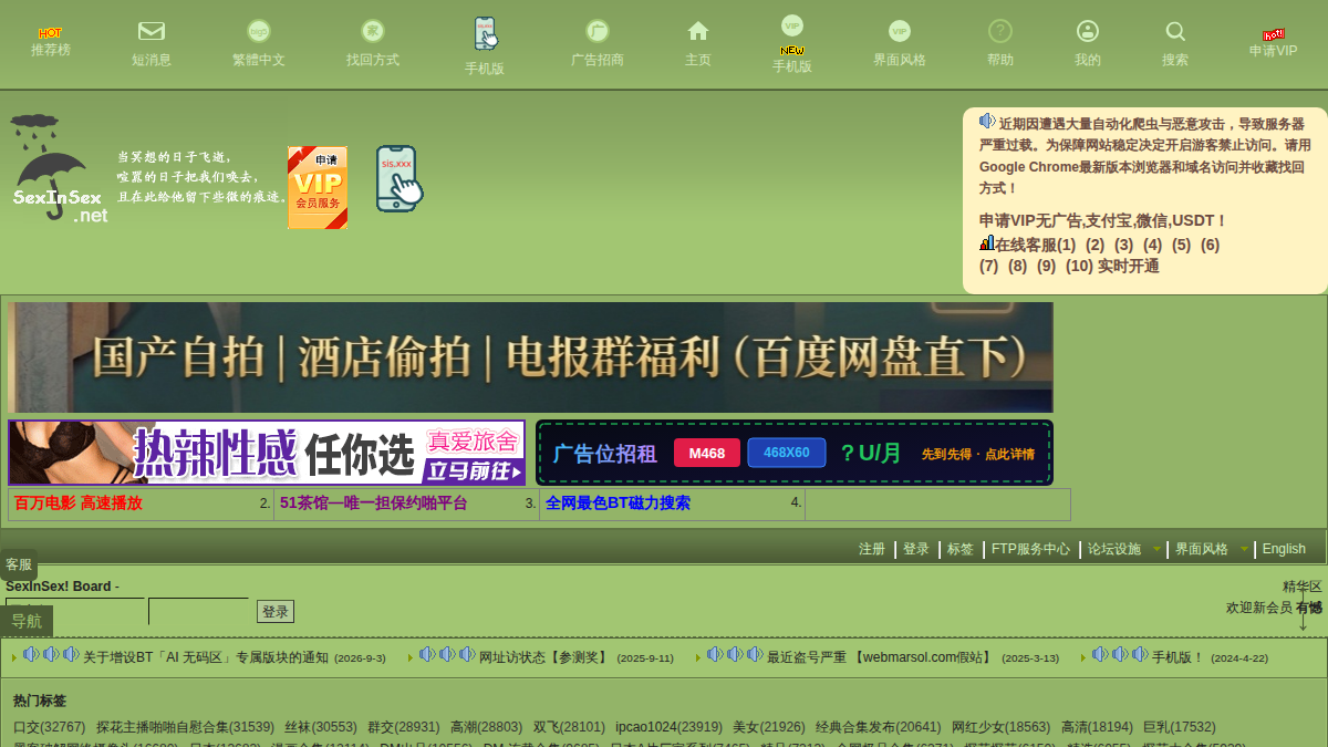 SexInSex 网站预览