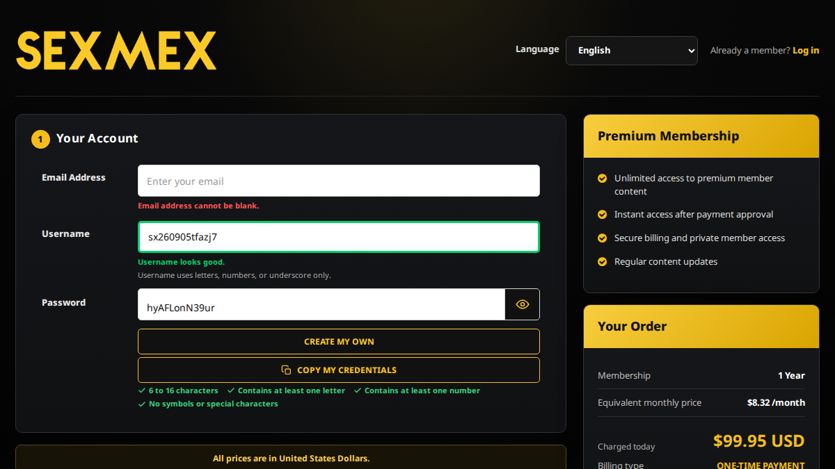 SexMex 网站预览