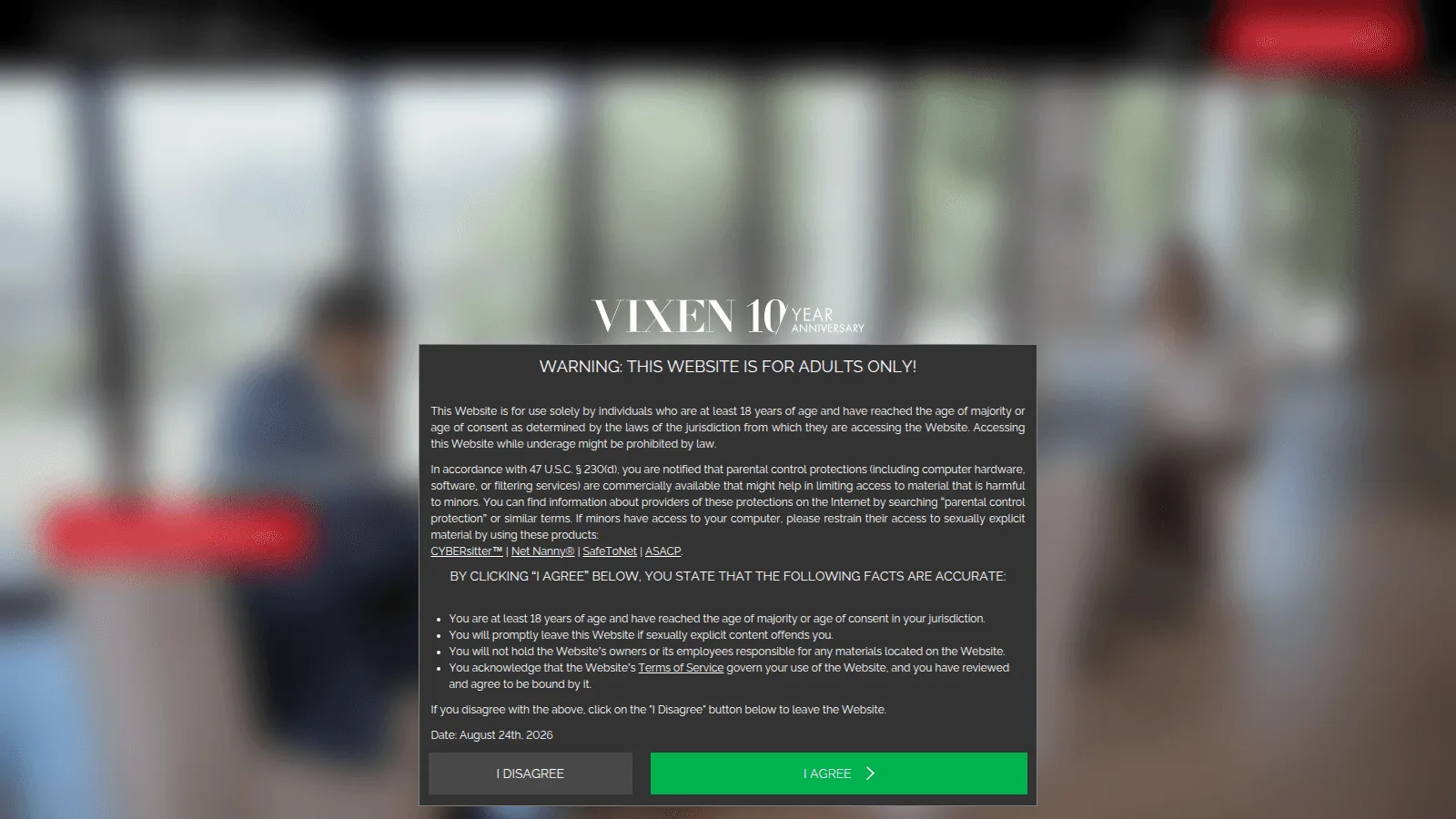 Vixen.com 网站预览