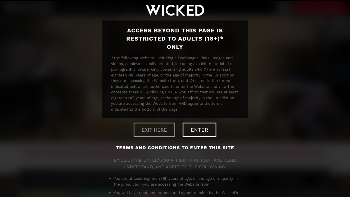 Wicked 网站预览